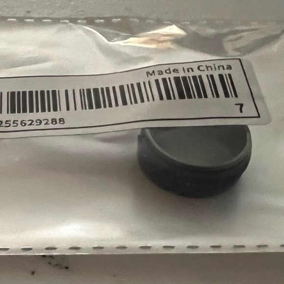 Mens Black Cubic Zirconia Band, with Royal Blue accent stones - Picture 5 of 8